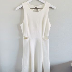 White Peep Dress